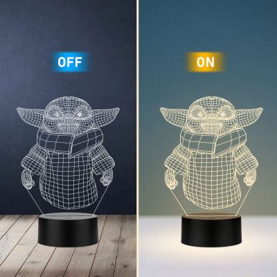 Yoda Star Wars Character Night Lamp Warm White
